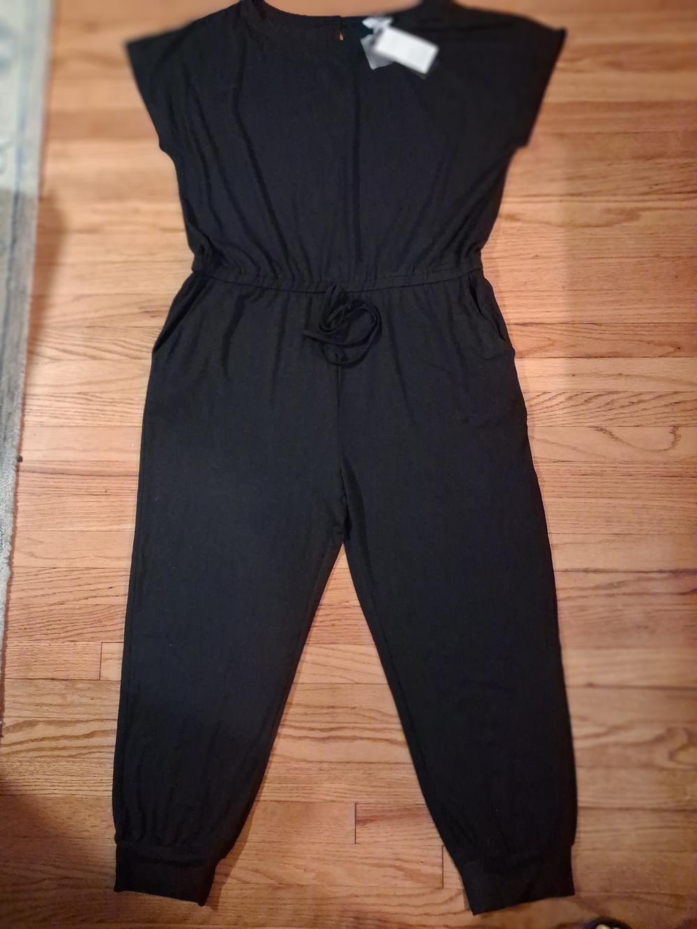 PrettyGarden Women's Black Jumpsuit - Plus Size